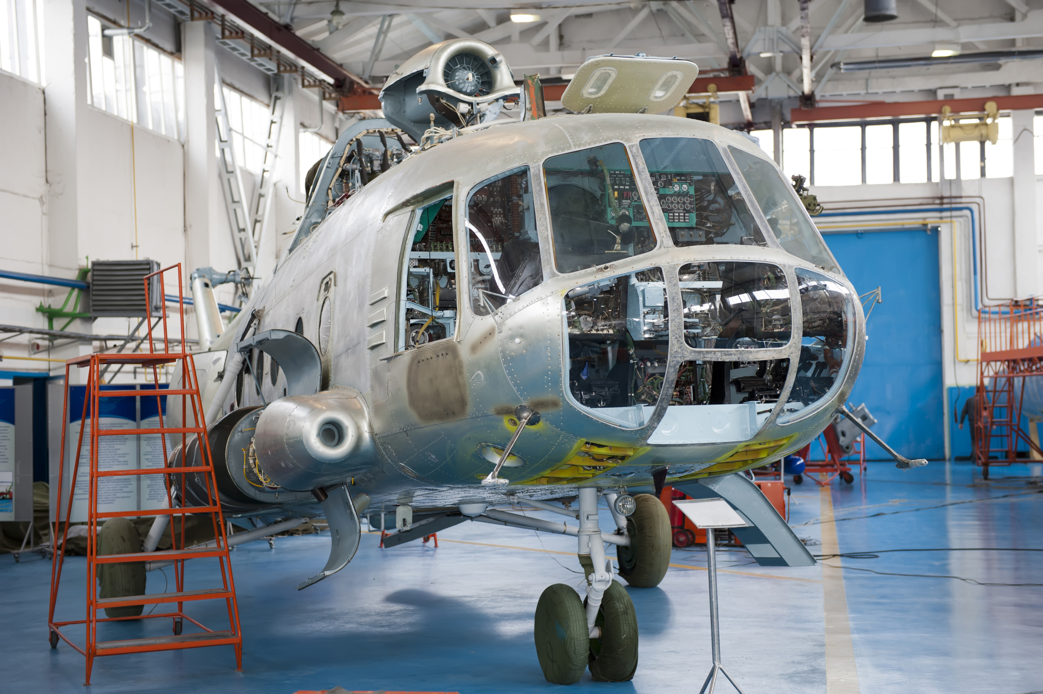 Repair of helicopters