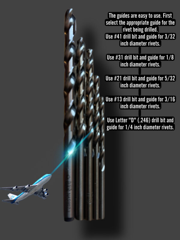 Drill bits all 5 sizes # 41, 21, 31, 13, and Letter D