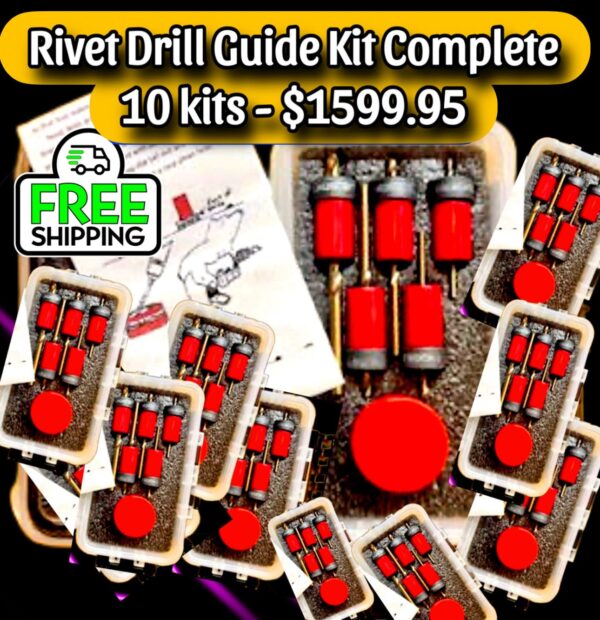 Rivet Drill Guide Kits -10 Kits